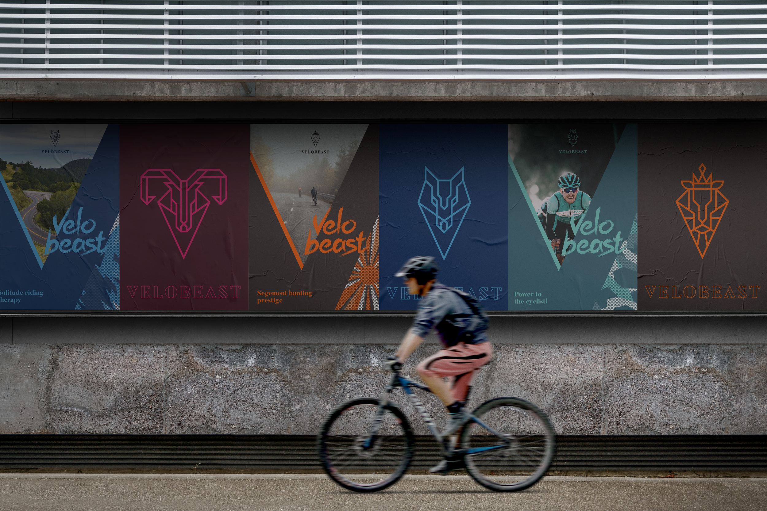 Velobeast visual identity and brand applications