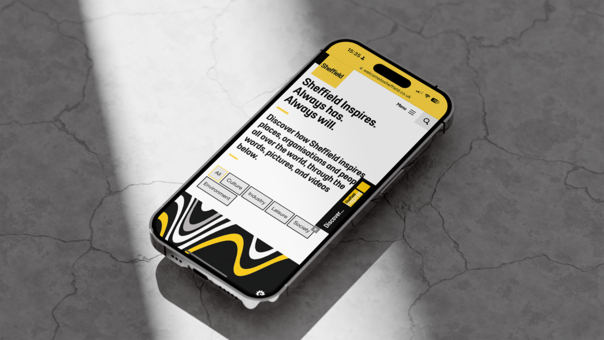 Sheffield inspires website on mobile